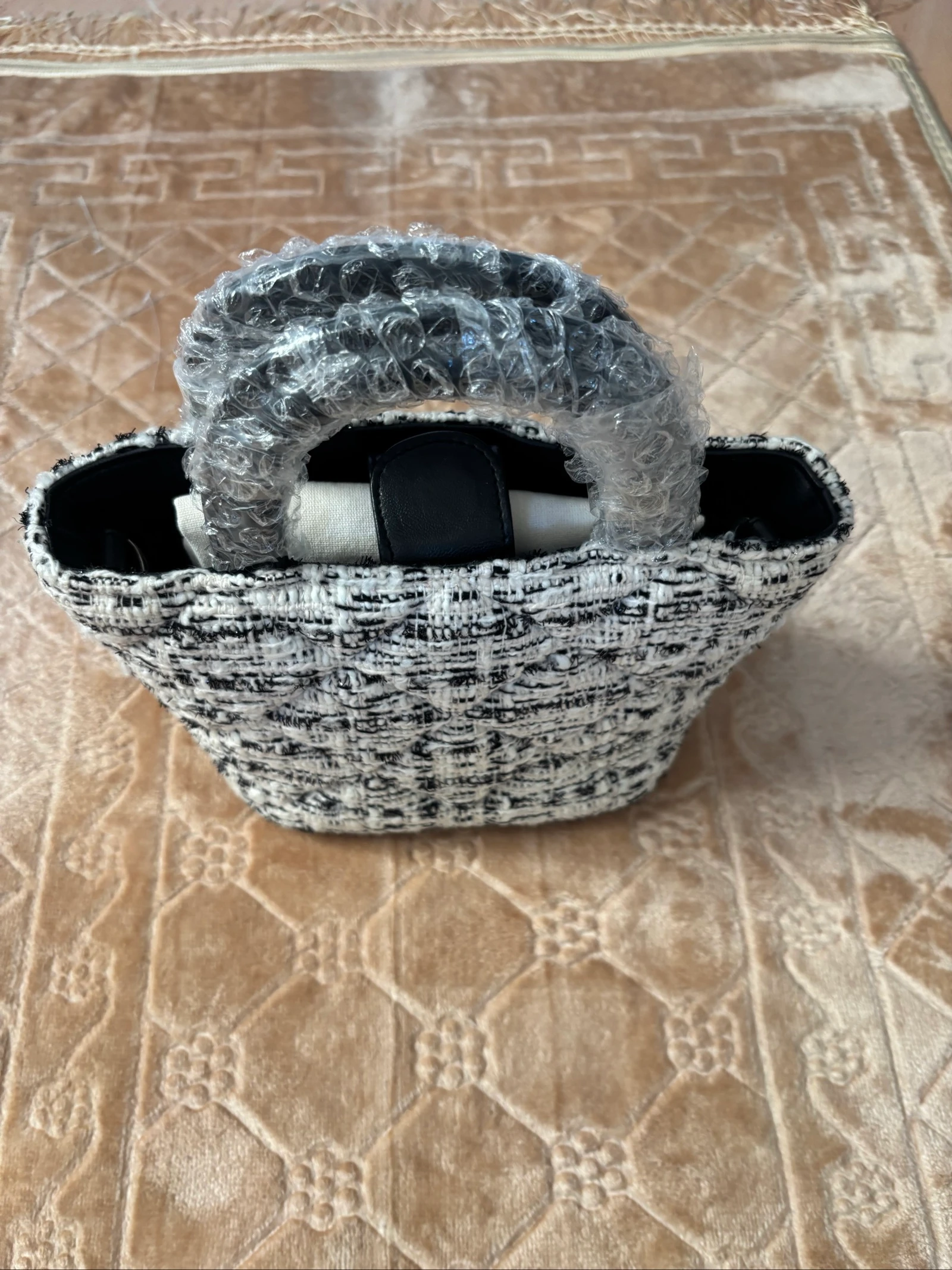 Bolso Le Petit Cartel x L’armoire de Soso – Edición Tweed Negro & Blanco – Nuevo – photo 3